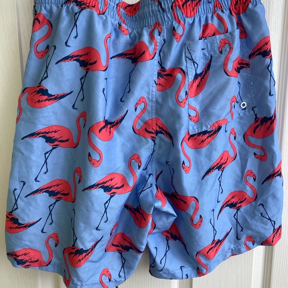 Men's Flamingo Swim Shorts, size M - Picture 2 of 4